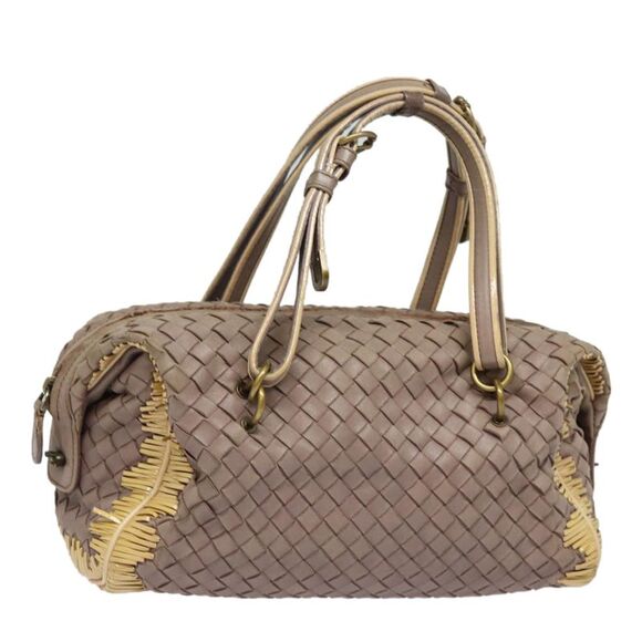 Bottega Veneta Handbags - Bottega Veneta Intrecciato Hand Bag Leather Beige